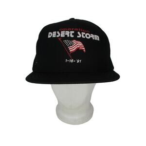 Vintage Operation Desert Storm 1-16-91 Snapback Mesh Back Hat by Nissin